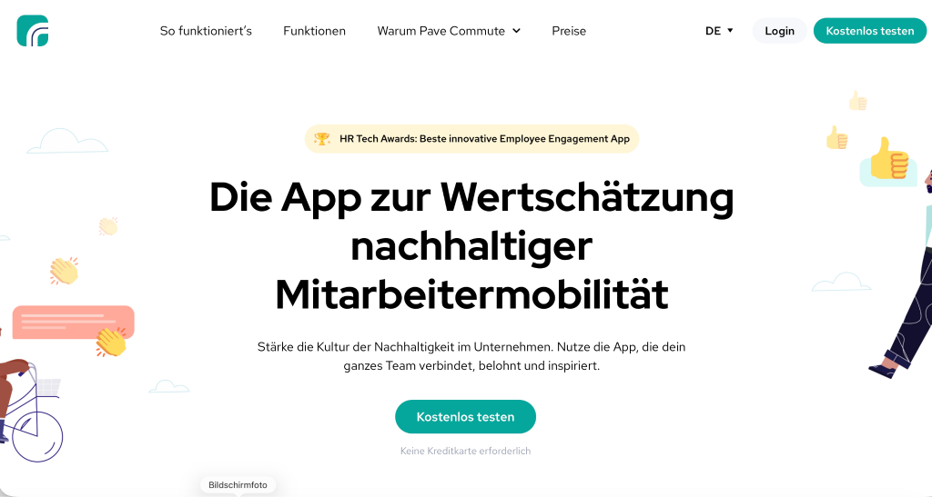 Pave Commute Nachhaltigkeits App
