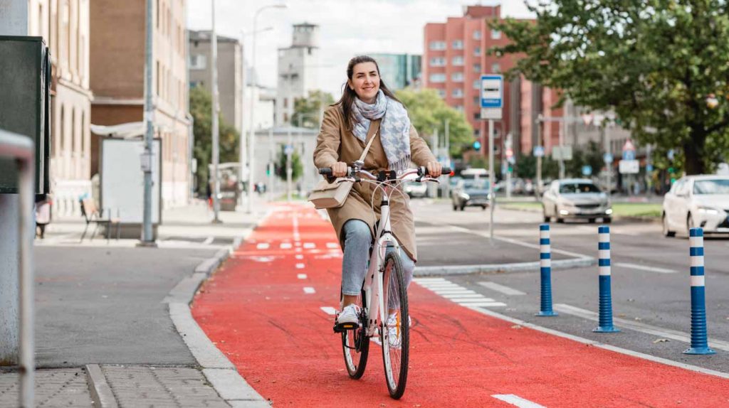 Sichere Fahrradweg in Kommunen