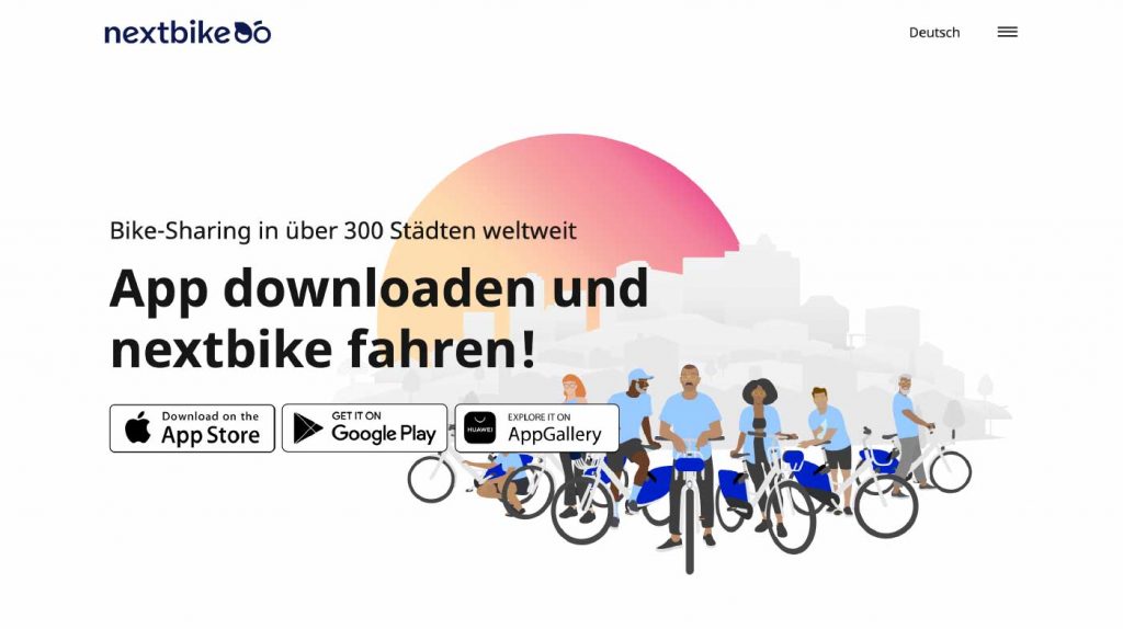 Nextbike nachhaltige Mobilitätsanbieter für Unternehmen