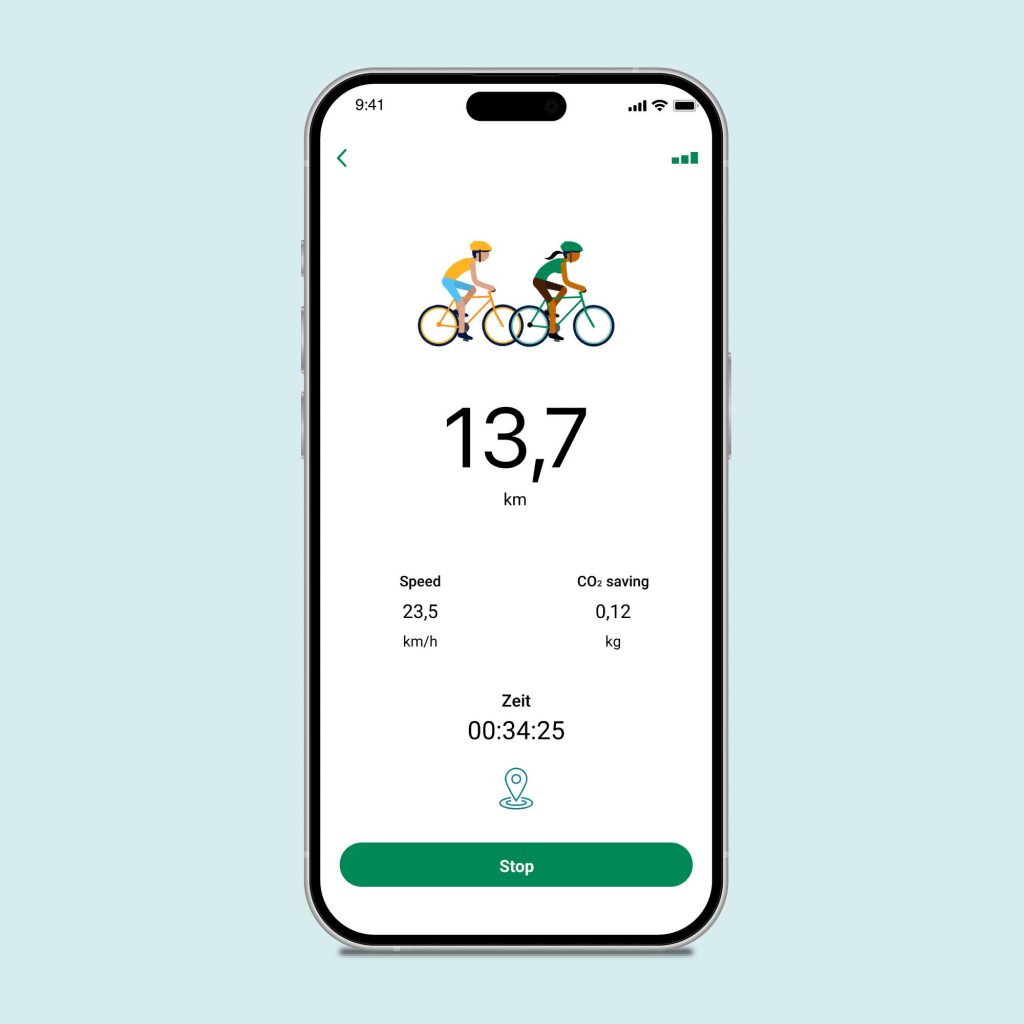 PSD HerzFahrt White Label App Fahrrad Tracking GPS