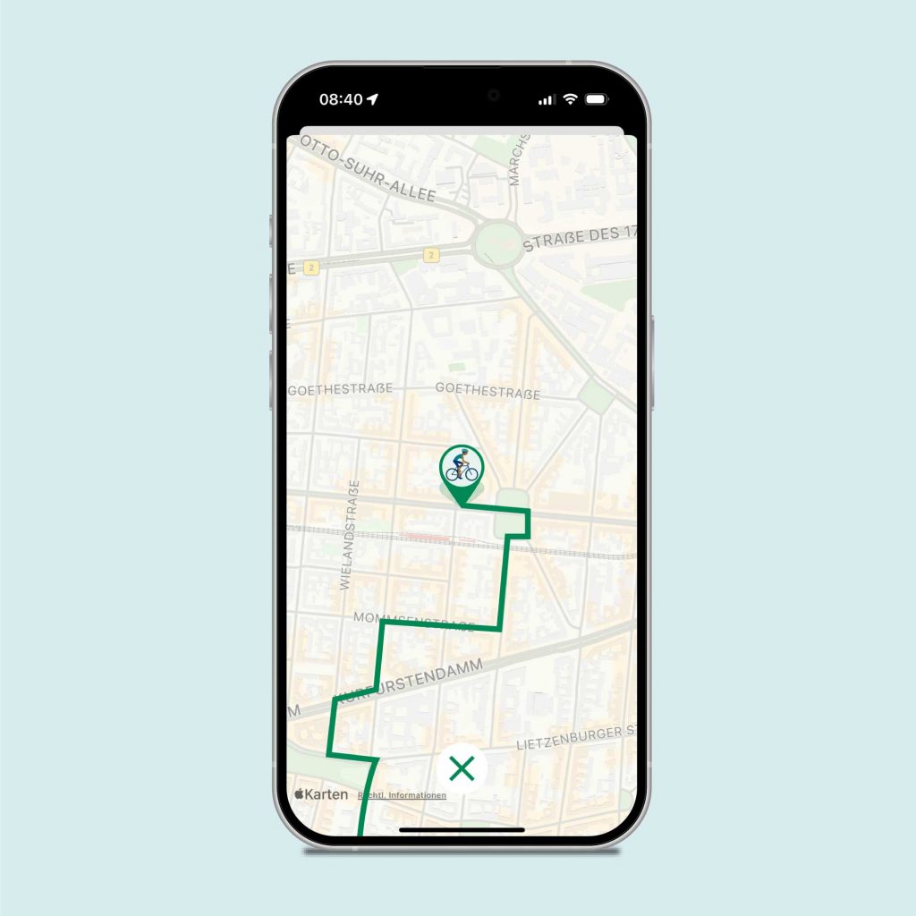 PSD HerzFahrt White Label App Fahrrad Tracking