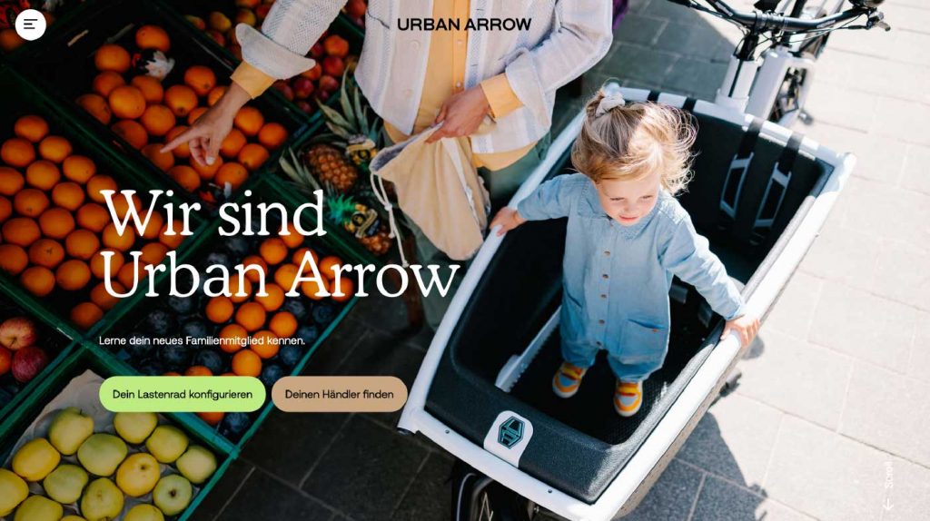 Urban arrow nachhaltige Mobilitätsanbieter für Unternehmen