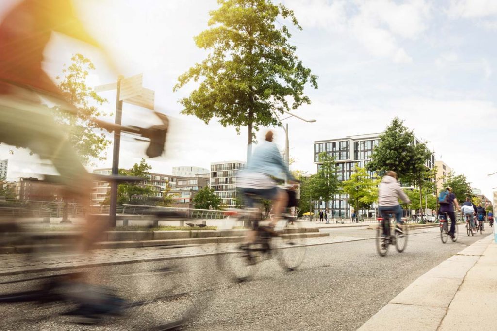 Radfahren in der Stadt