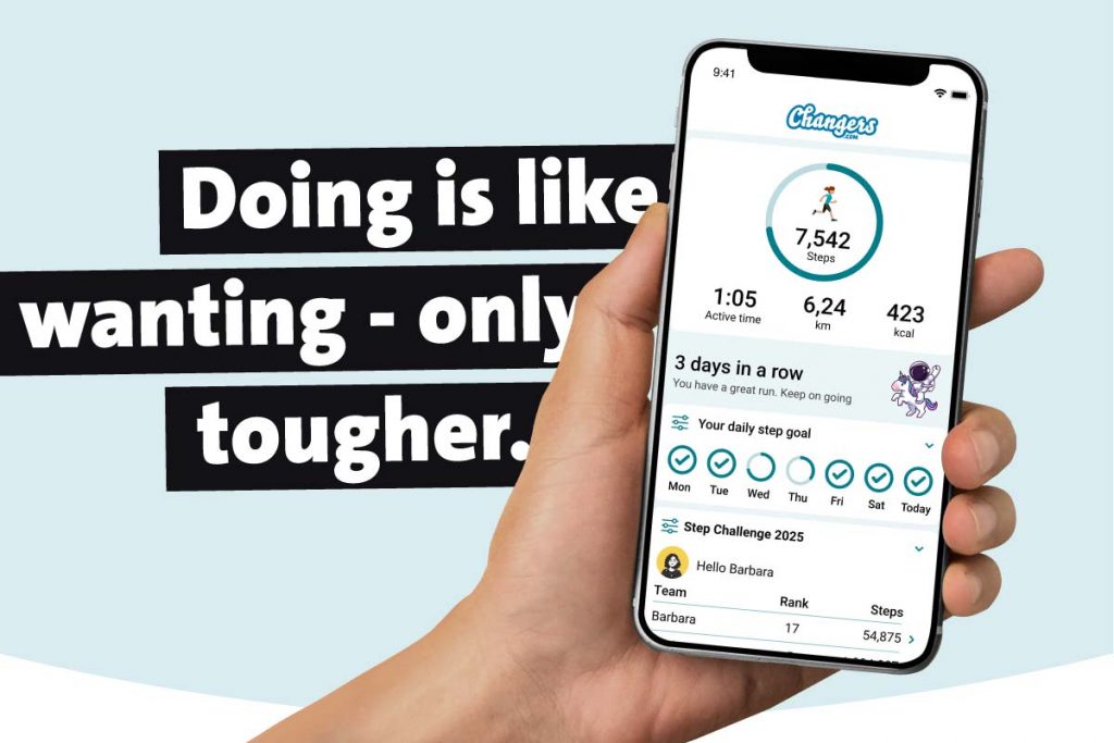 Changers Fit app for corporate fitness Challenges