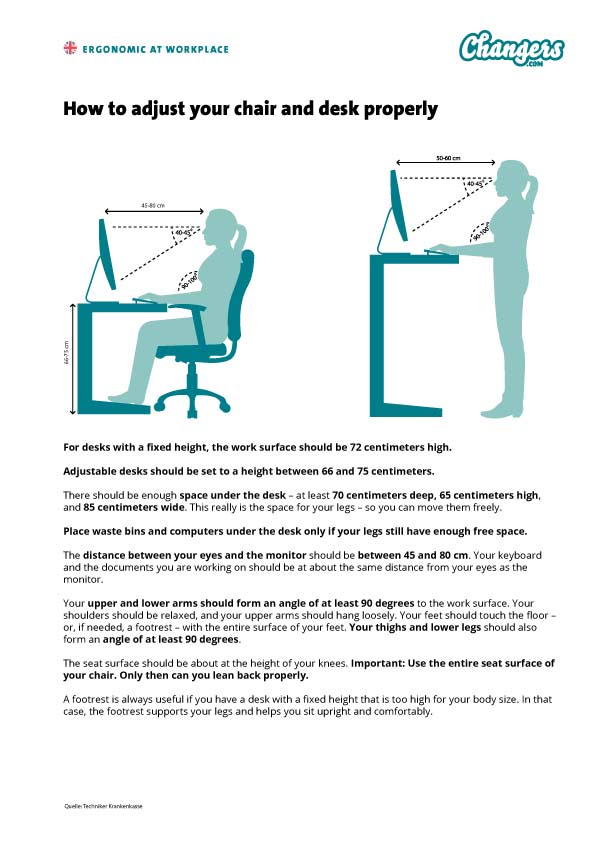 Preview of "How to adjust your chair and desk properly"